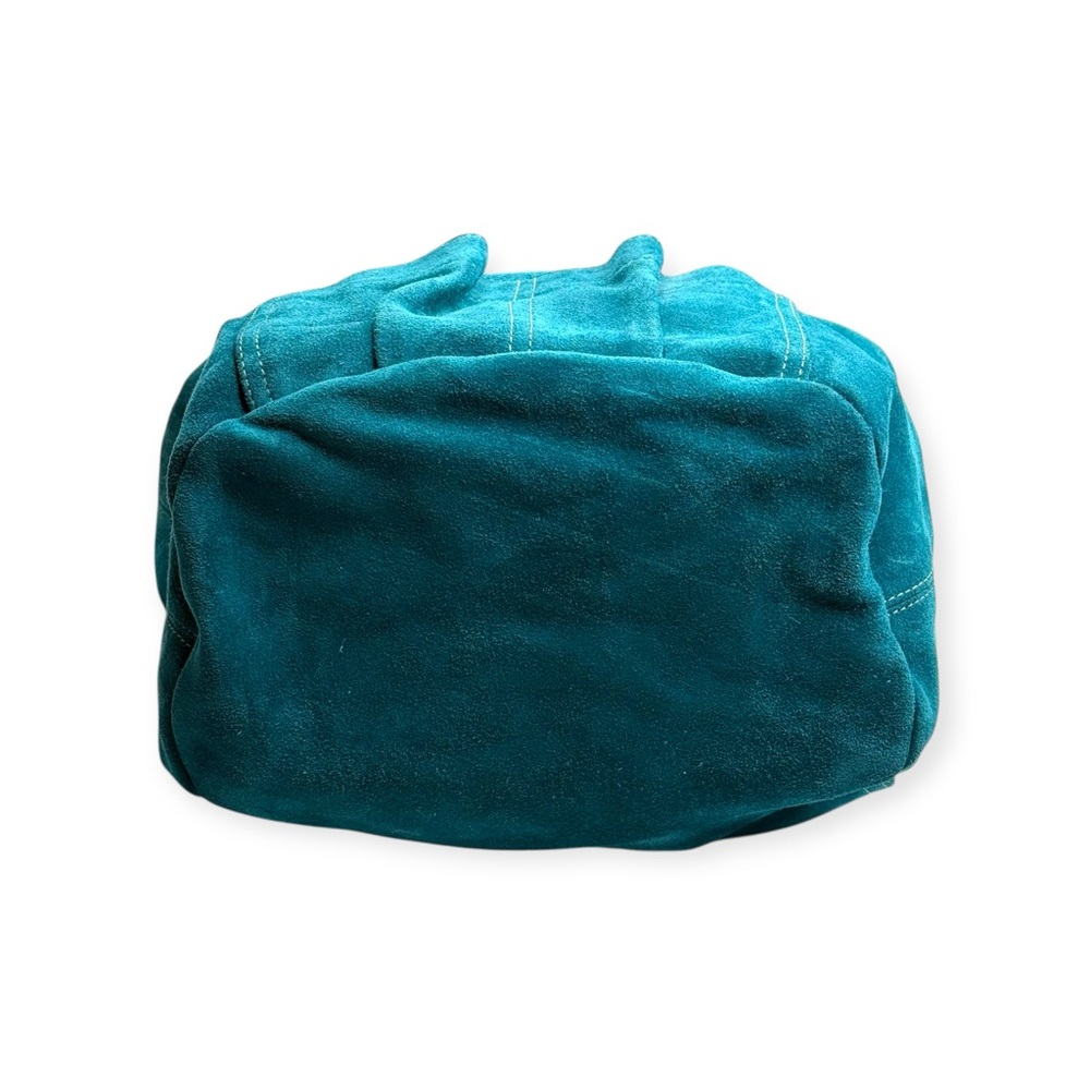 new Tylie Malibu ᪣ Utility Suede Hobo Bag ᪣ Crystal Embellish Strap ᪣ Teal Blue - Picture 8 of 16